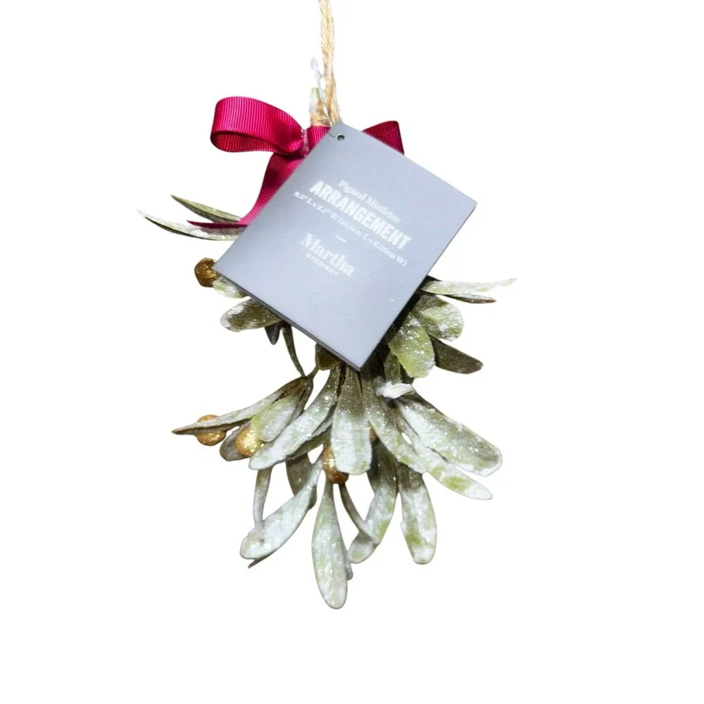 Martha Stewart Christmas mistletoe ornament few available